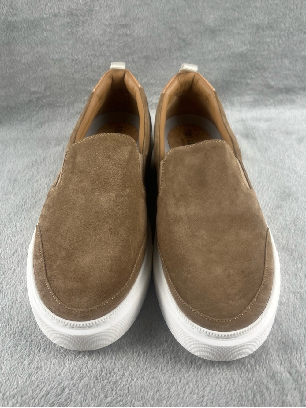 Todd Snyder Tuscan Slip On Shoes Mens Size 11 Cappucino Tan Suede Casual Italy - Picture 7 of 12